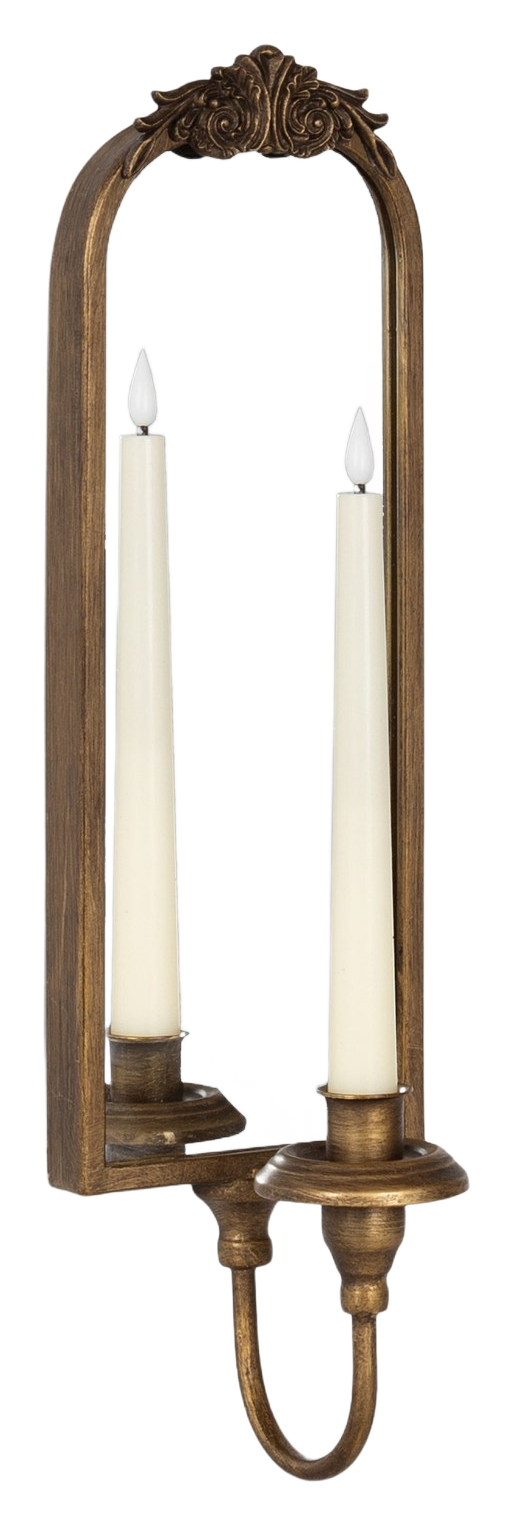 Arendahl Mirrored Taper Sconce (Gold)