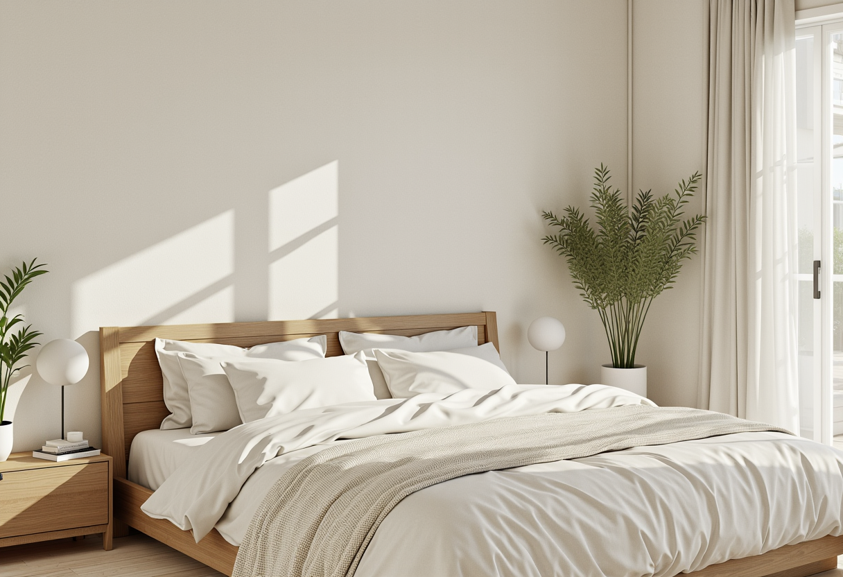 A light-filled bedroom (before)
