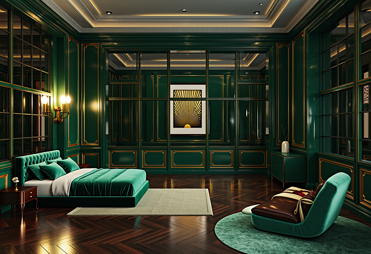 Art Deco Glam in Emerald & brass, Grand / open