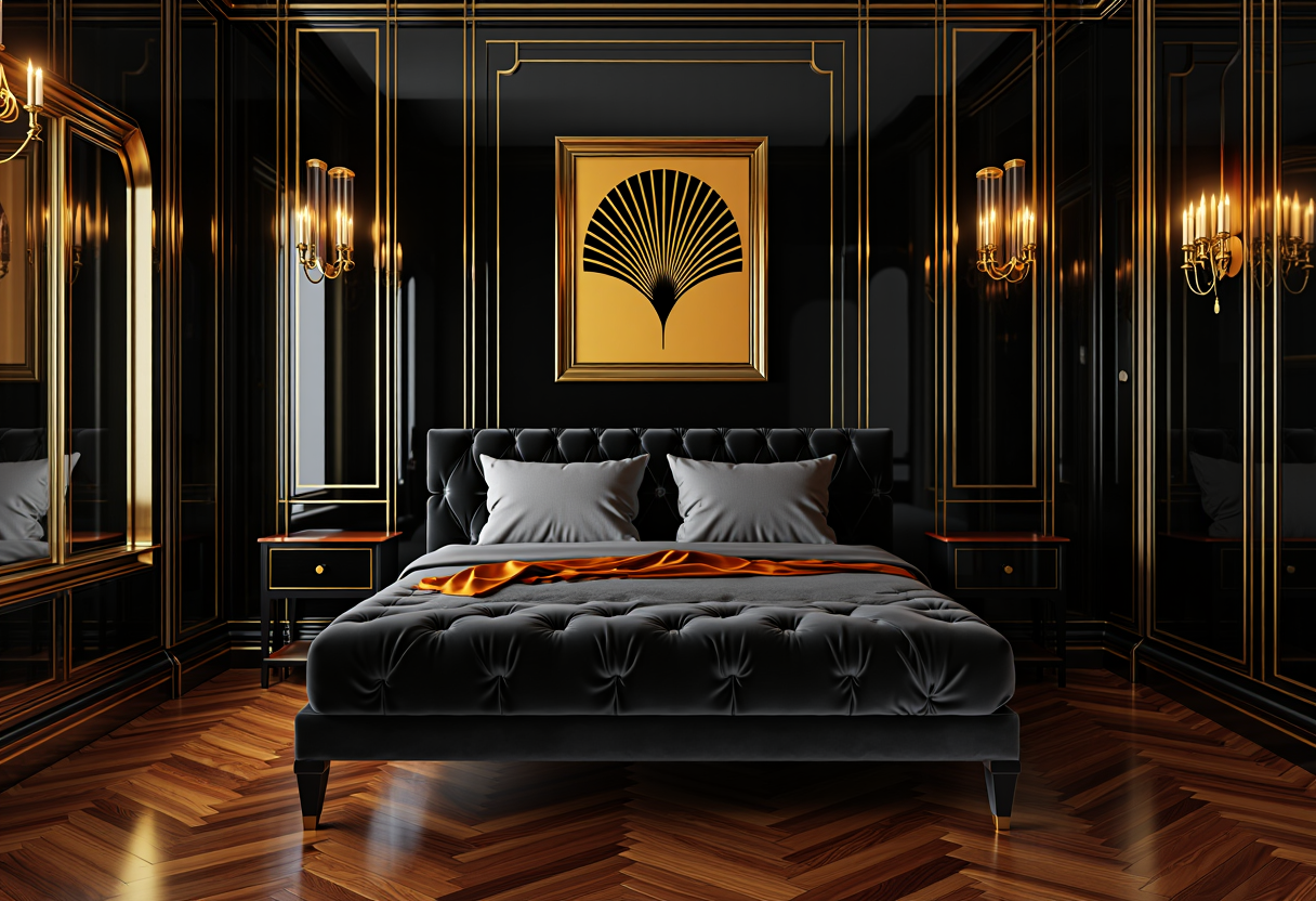 Art Deco Glam in Black & gold, Average