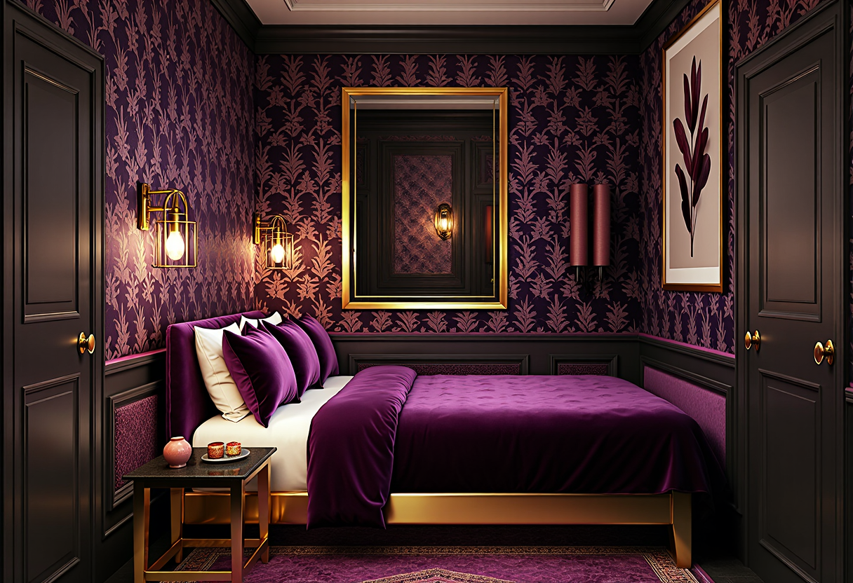 Maximalist in Moody pattern, Cozy / compact