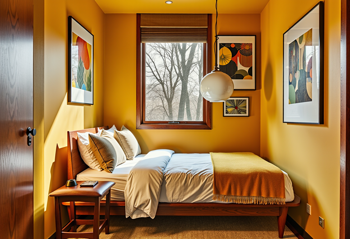 Mid-Century Modern (Mustard & teak) (after)
