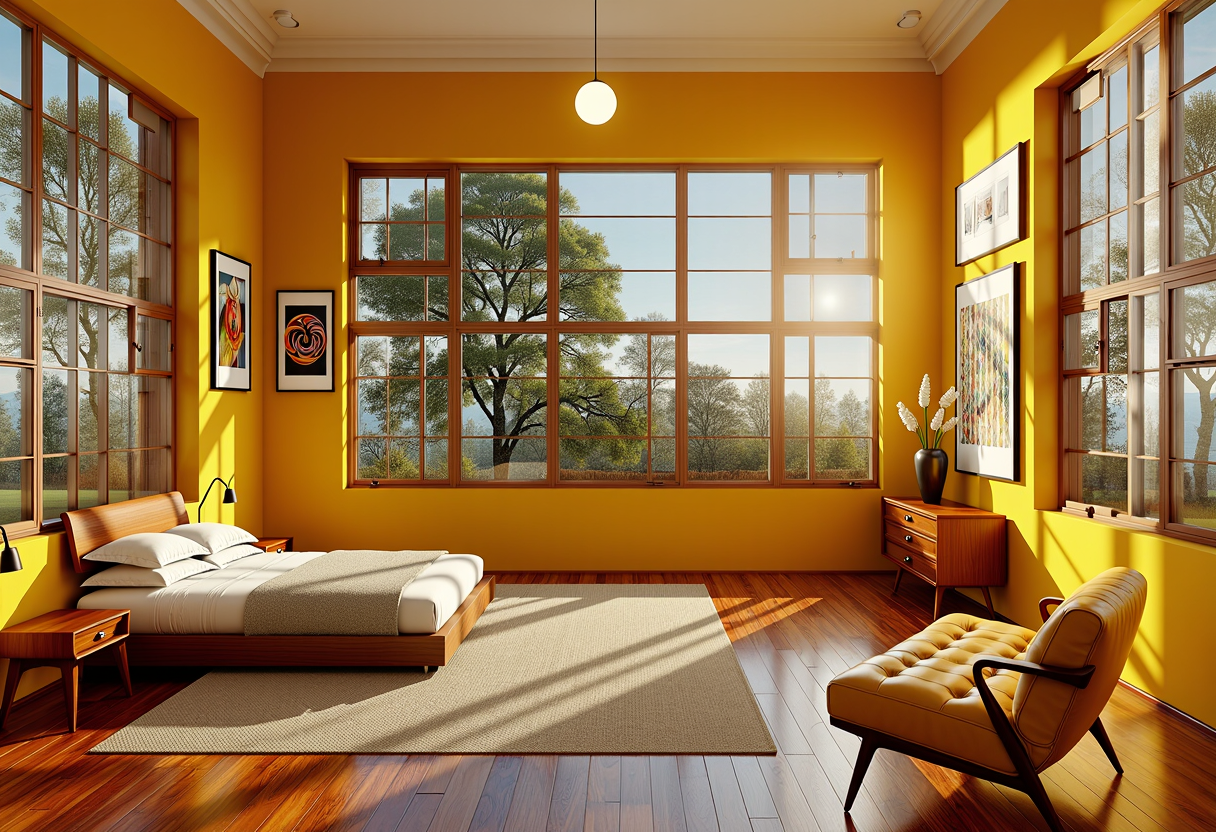 Mid-Century Modern (Mustard & teak) (after)